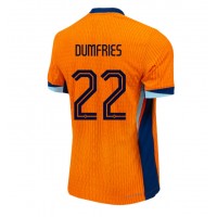 Nederland Denzel Dumfries #22 Hjemmedrakt EM 2024 Kortermet